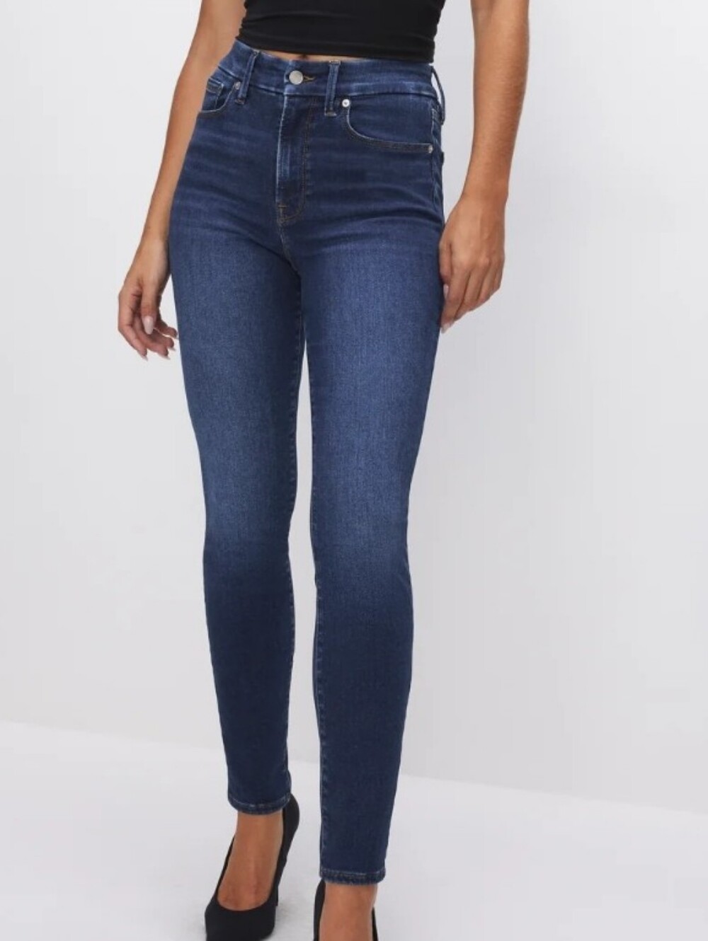 Good American Always Fit Good Legs High-Rise Skinny Jeans